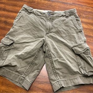 Aeropostale cargo shorts Distressed  Men 28”/9” Khaki Baggy Street Skate Hike